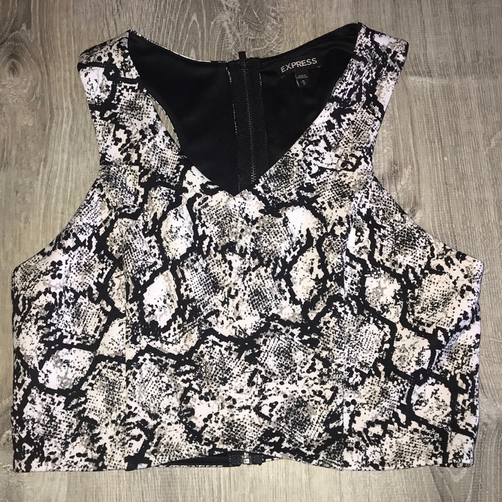 Snakeskin Crop by Express